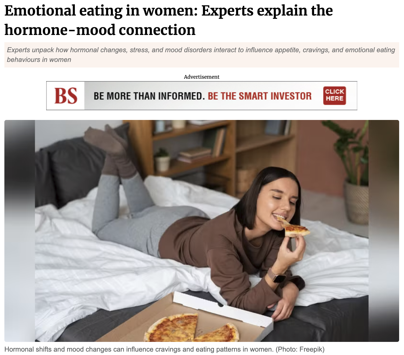 Emotional eating in women: Experts explain the hormone-mood connection